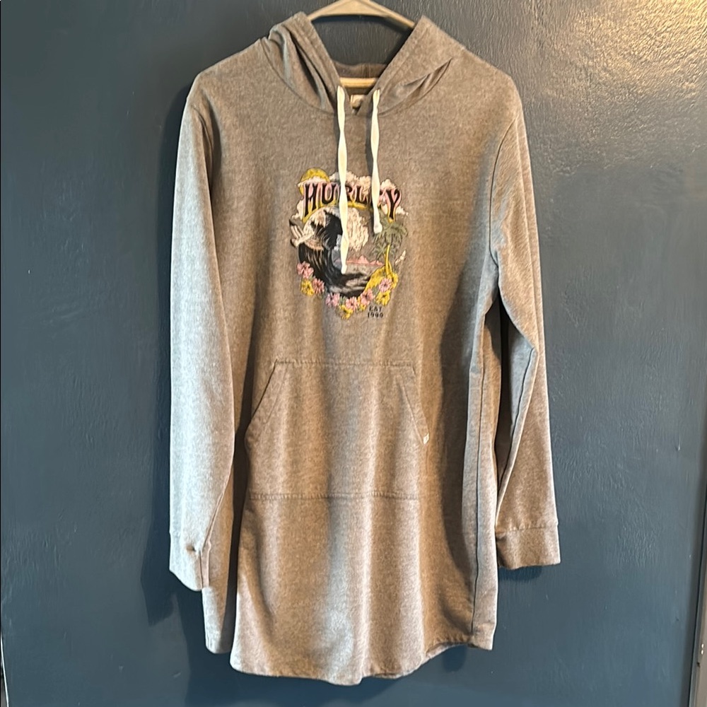 Hurley Gray Hoodie Dress